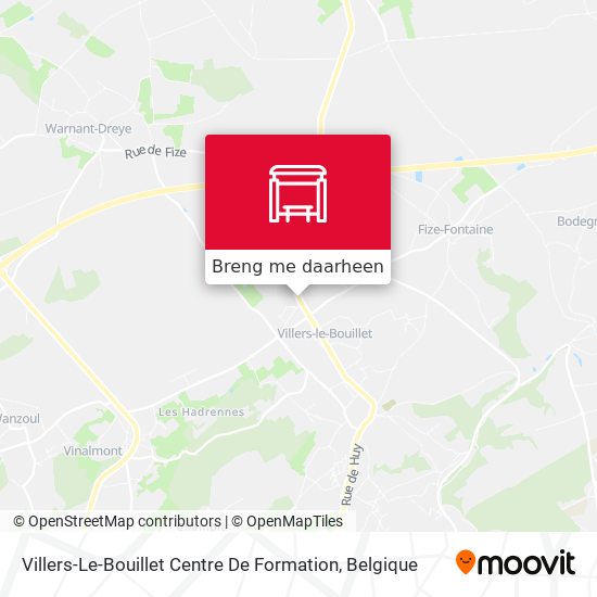 Villers-Le-Bouillet Centre De Formation kaart