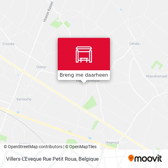 Villers-L'Eveque Rue Petit Roua kaart