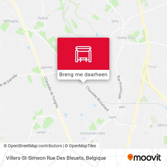 Villers-St-Simeon Rue Des Bleuets kaart