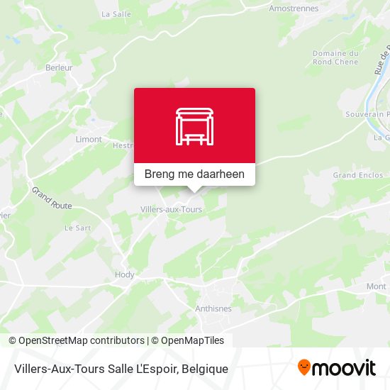 Villers-Aux-Tours Salle L'Espoir kaart