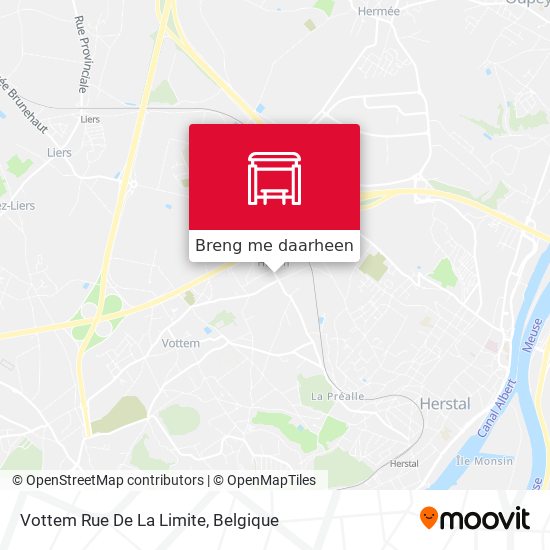Vottem Rue De La Limite kaart