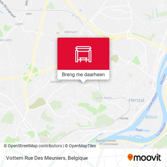 Vottem Rue Des Meuniers kaart