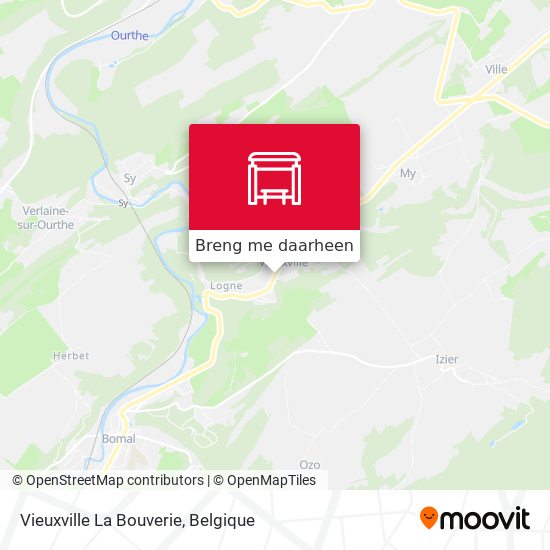 Vieuxville La Bouverie kaart