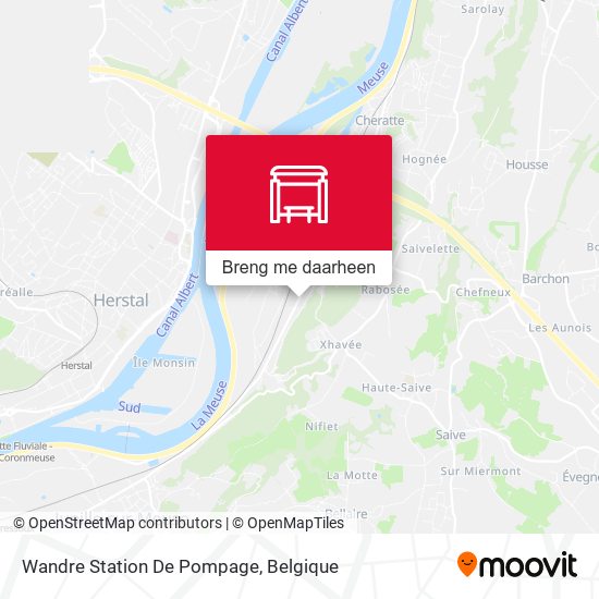 Wandre Station De Pompage kaart