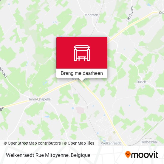 Welkenraedt Rue Mitoyenne kaart