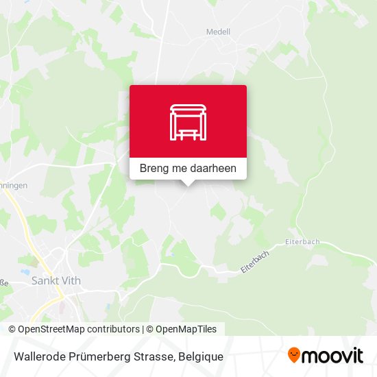 Wallerode Prümerberg Strasse kaart
