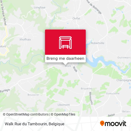 Walk Rue du Tambourin kaart