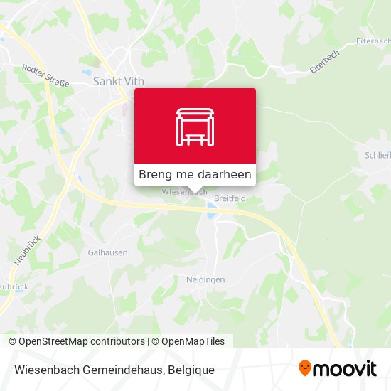 Wiesenbach Gemeindehaus kaart