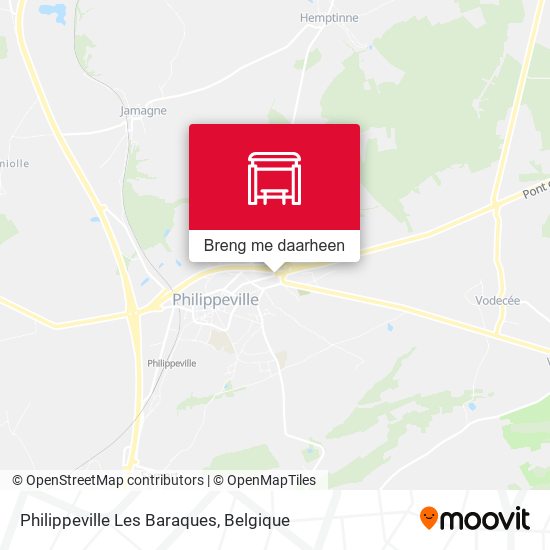 Philippeville Les Baraques kaart