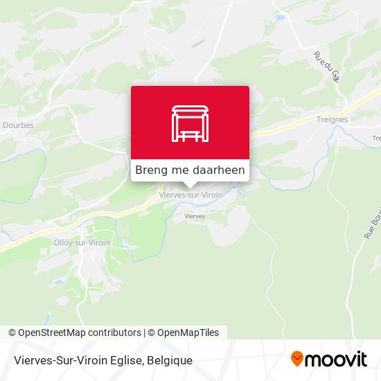 Vierves-Sur-Viroin Eglise kaart