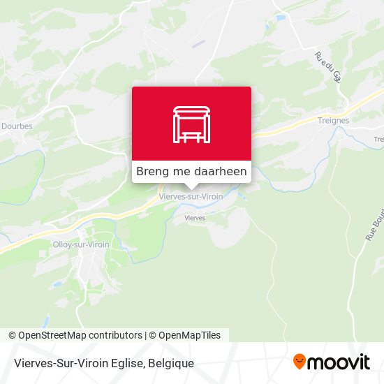 Vierves-Sur-Viroin Eglise kaart