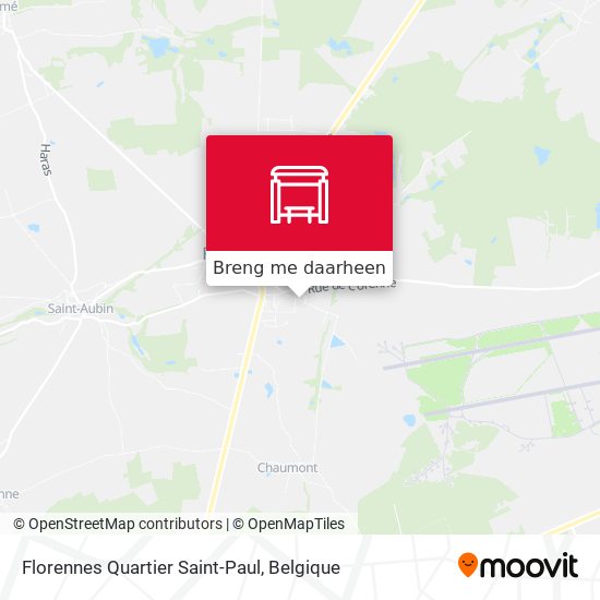 Florennes Quartier Saint-Paul kaart