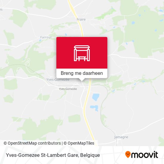 Yves-Gomezee St-Lambert Gare kaart