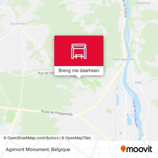 Agimont Monument kaart