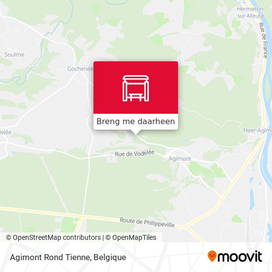 Agimont Rond Tienne kaart