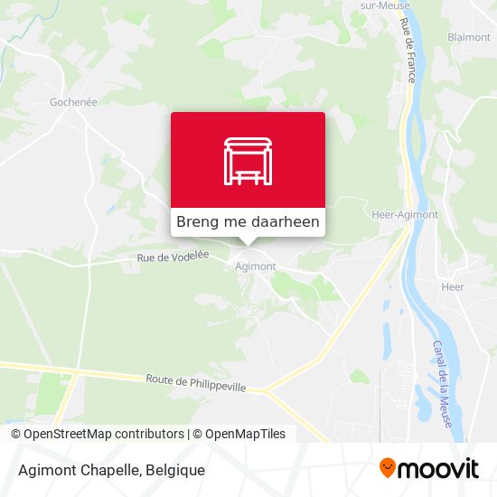 Agimont Chapelle kaart