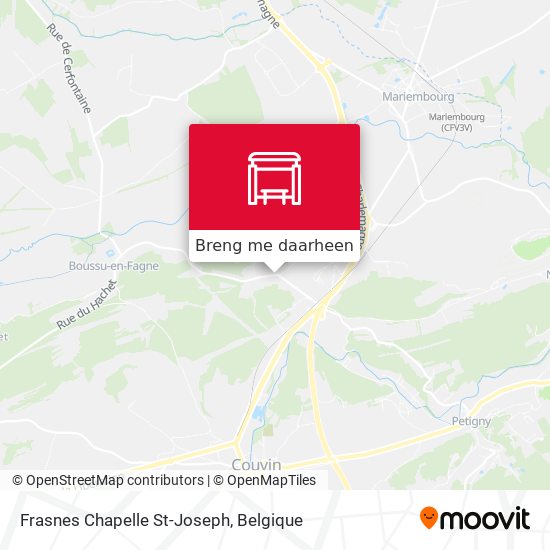 Frasnes Chapelle St-Joseph kaart