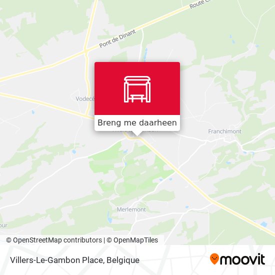 Villers-Le-Gambon Place kaart