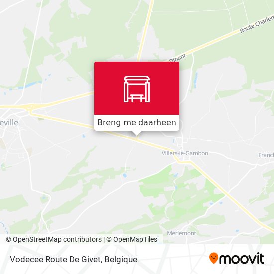 Vodecee Route De Givet kaart