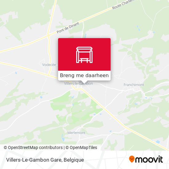 Villers-Le-Gambon Gare kaart