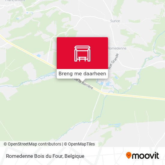 Romedenne Bois du Four kaart