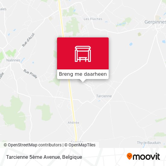Tarcienne 5ème Avenue kaart