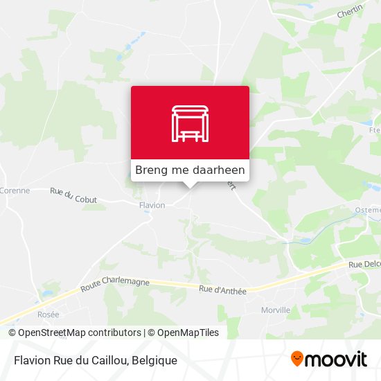 Flavion Rue du Caillou kaart