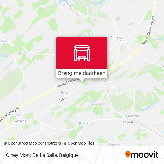 Ciney Mont De La Salle kaart