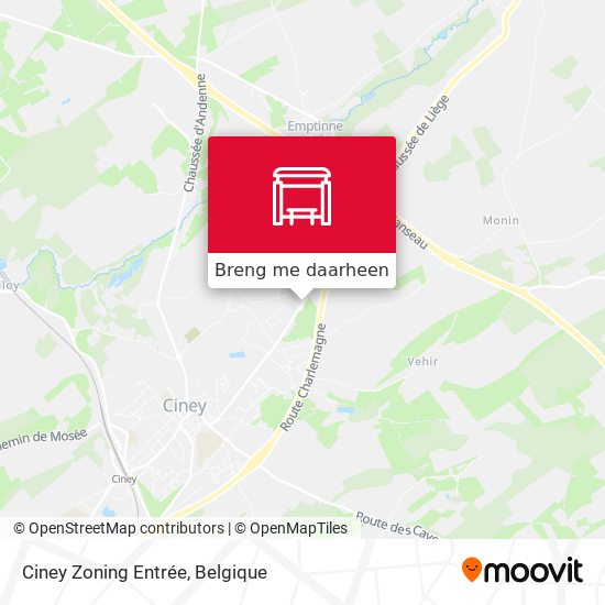 Ciney Zoning Entrée kaart