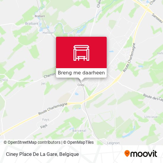 Ciney Place De La Gare kaart
