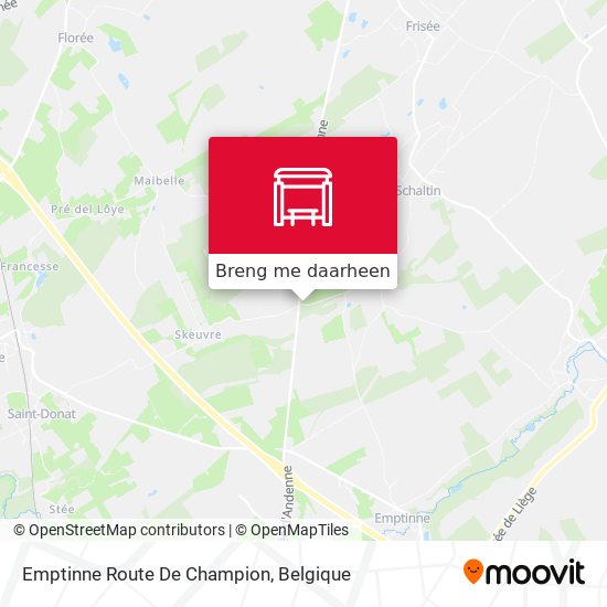 Emptinne Route De Champion kaart
