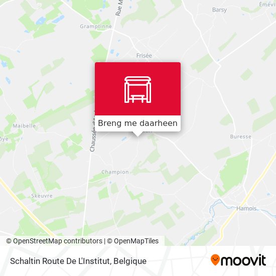 Schaltin Route De L'Institut kaart