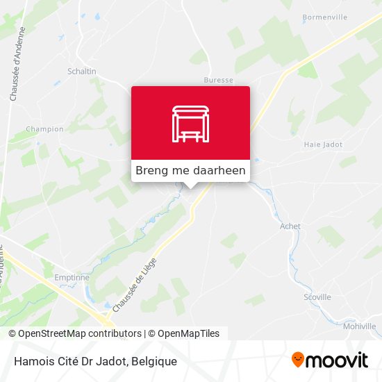 Hamois Cité Dr Jadot kaart