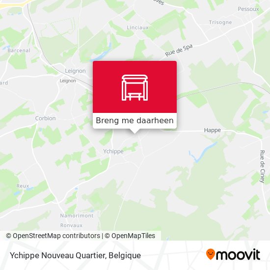 Ychippe Nouveau Quartier kaart