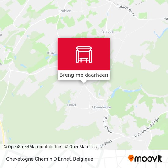 Chevetogne Chemin D'Enhet kaart