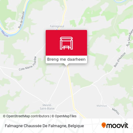 Falmagne Chaussée De Falmagne kaart