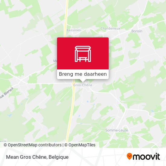 Mean Gros Chêne kaart