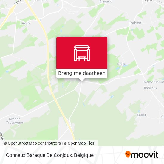 Conneux Baraque De Conjoux kaart