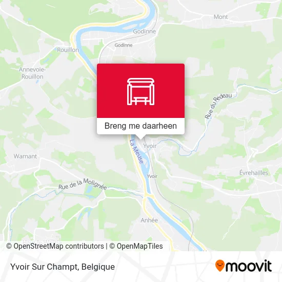Yvoir Sur Champt kaart