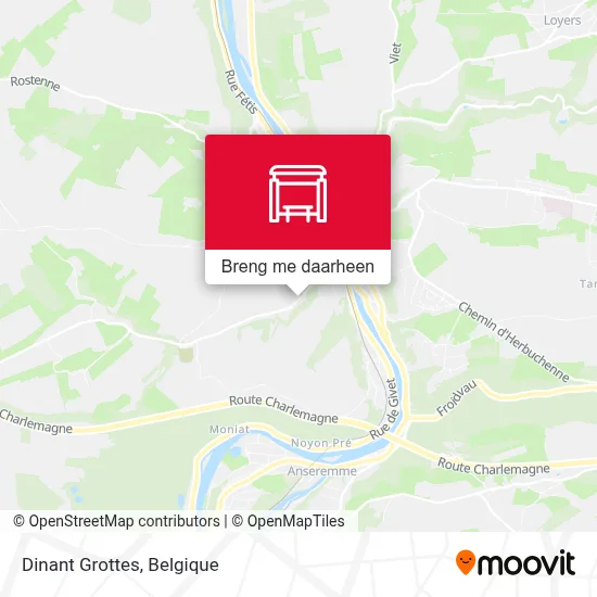 Dinant Grottes kaart