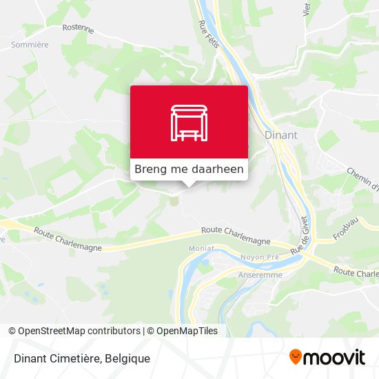 Dinant Cimetière kaart