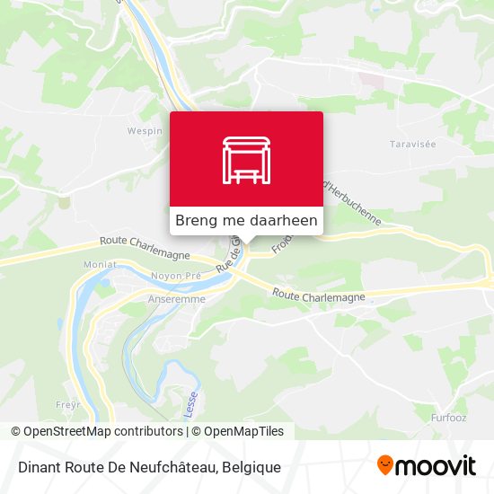Dinant Route De Neufchâteau kaart