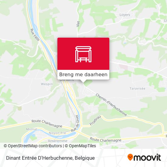 Dinant Entrée D'Herbuchenne kaart