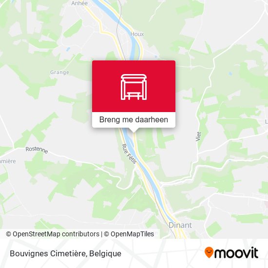 Bouvignes Cimetière kaart