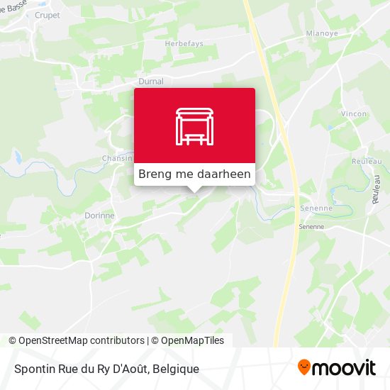 Spontin Rue du Ry D'Août kaart