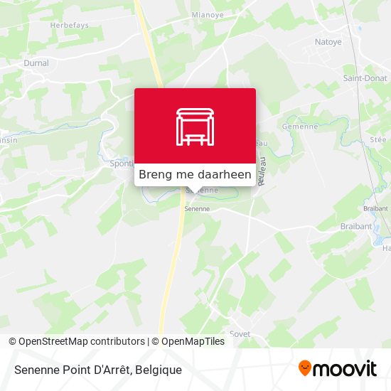 Senenne Point D'Arrêt kaart