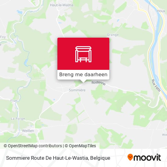 Sommiere Route De Haut-Le-Wastia kaart