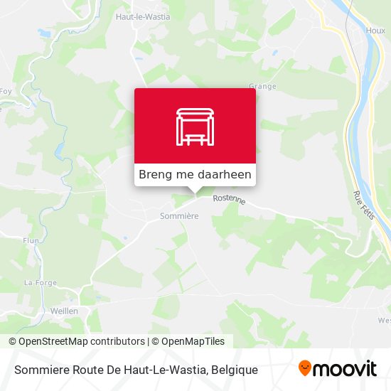 Sommiere Route De Haut-Le-Wastia kaart