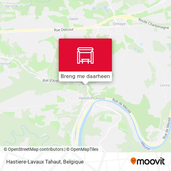 Hastiere-Lavaux Tahaut kaart