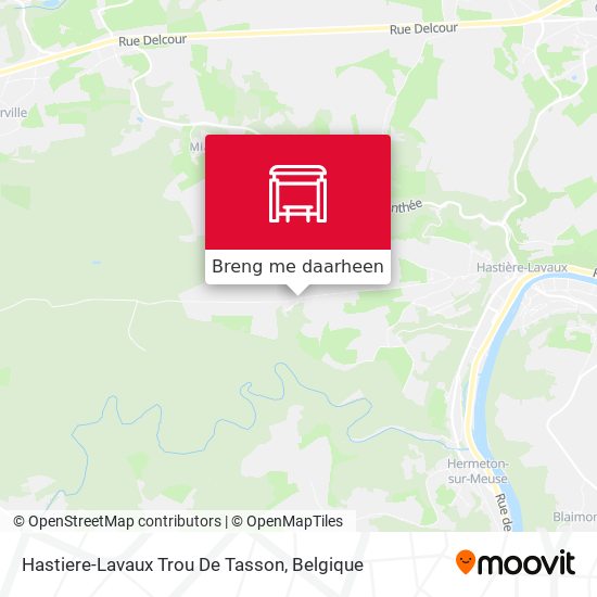 Hastiere-Lavaux Trou De Tasson kaart
